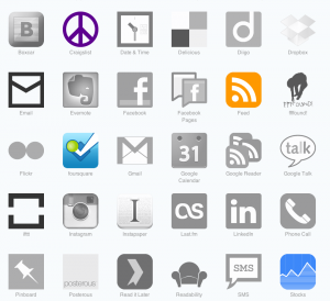 Ett urval av tjänsterna som fungerar med IFTTT