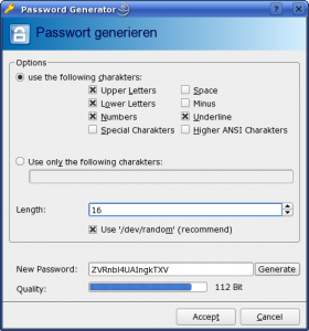 Generera nytt lösenord